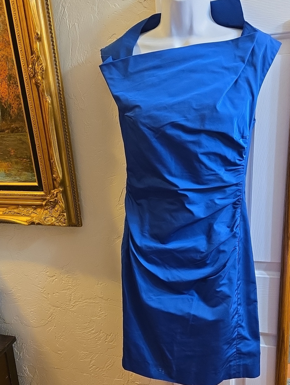 Lida Baday Elegant Royal Blue Sheath Dress